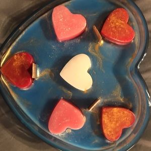 Valentine’s Day heart candle